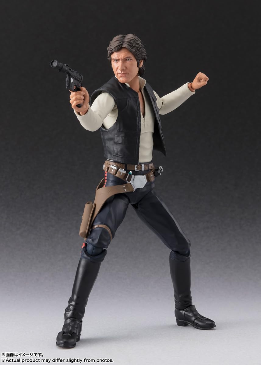 BANDAI SPIRITS S.H. Figuarts Star Wars Episode 4: A New Hope Han Solo -Classic Ver.- (Star Wars: New Hope) Approx. 5.9 inches (150 mm), PVC & ABS, Pre-painted Action Figure