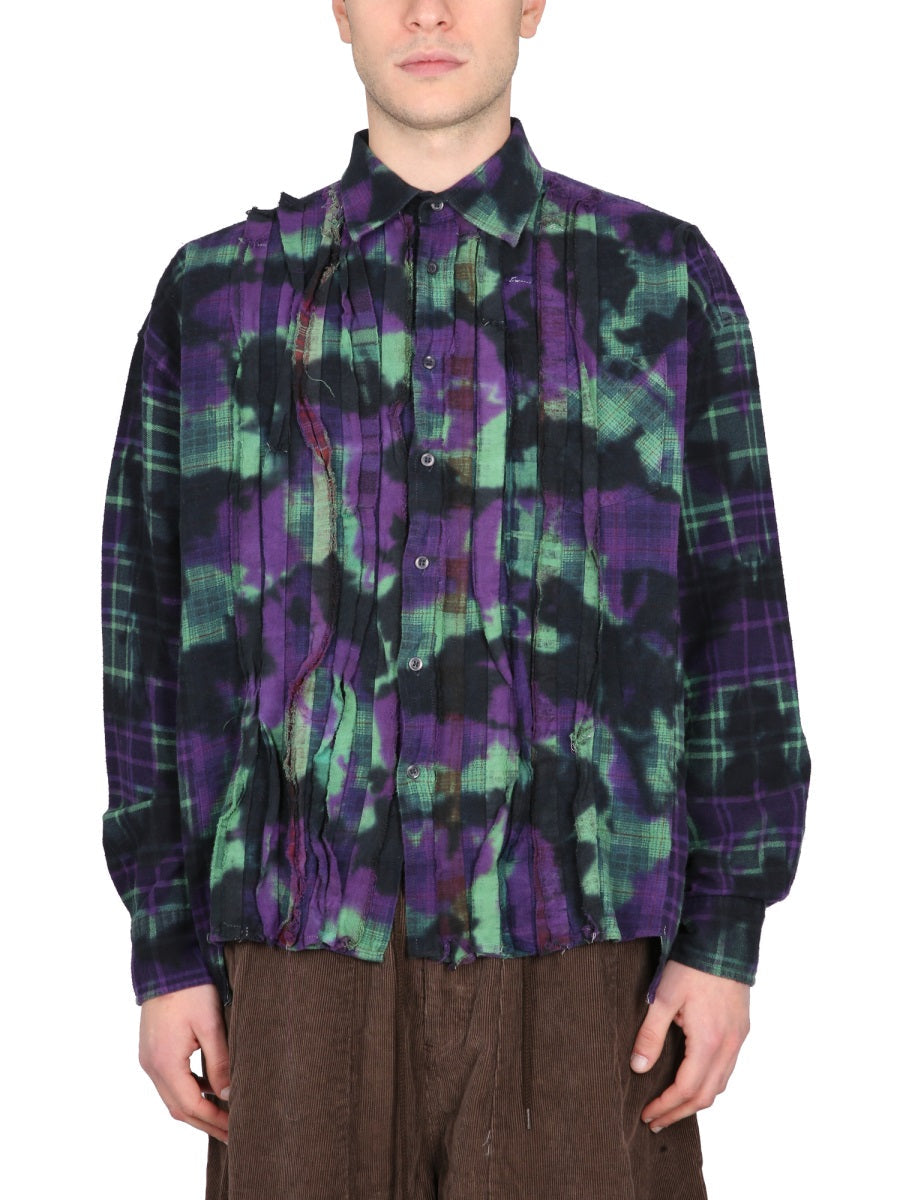 Needles 針は不均一な染料シャツ - Image 6