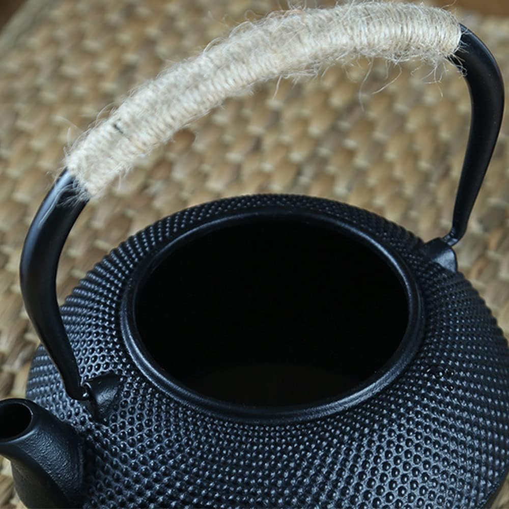 Fanaticalpurchasejp Iron Kettle, Nambu Ironware, Induction Compatible, Direct Flame, Kettle, Iron Pot, Ironware, Cast, Tea Ceremony Utensils, Iron Supplement, Traditional Craft (900ML)
