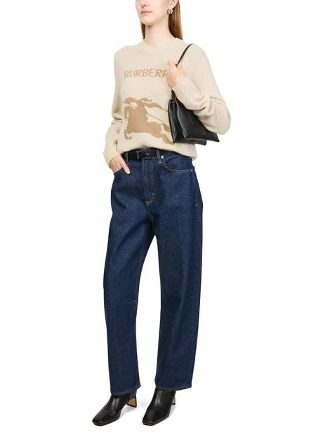 BURBERRY Round neck sweater with logo - Image 6
