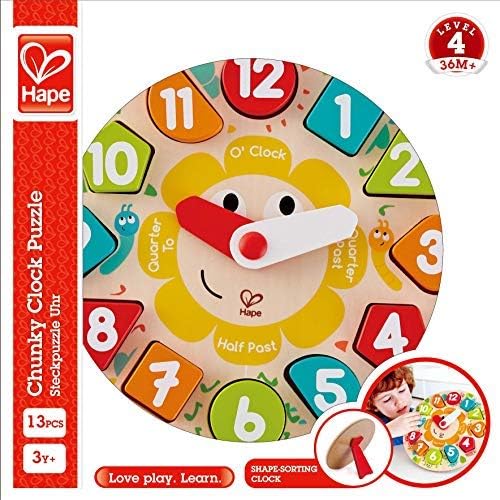Hape(ハペ) 時計パズル E1622A