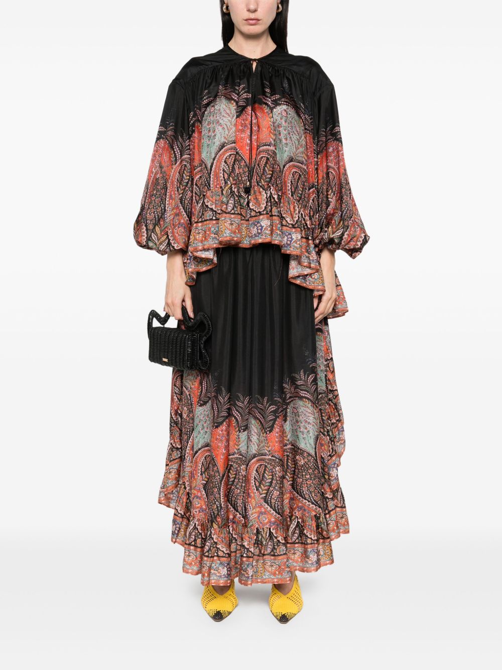Zimmermann ZIMMERMANN RHIANNONプリントシルクブラウス - Image 6