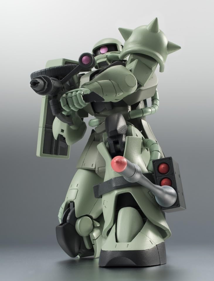 TAMASHII NATIONS Robot Spirits Mobile Suit Gundam MS-06 Mass Production Zaku Ver. A.N.I.M.E. (Resale Version), Approx. 4.9 inches (125 mm), PVC & ABS Pre-painted Action Figure