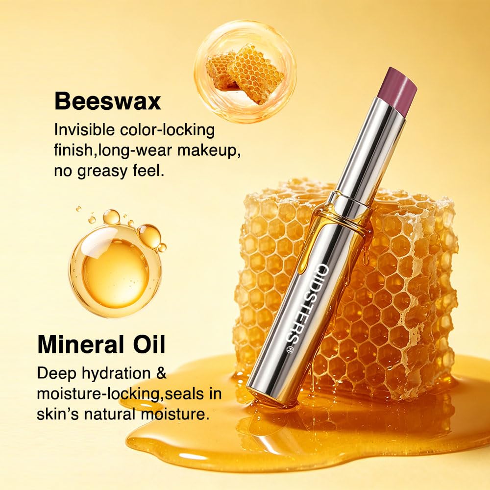 Honey Lipstick - Bálsamo labial tintado, mancha labial hidratante transparente para todos los tonos de piel (A-2Pcs-07 Mauve+09 Cherry, 2 unidades (paquete de 1))