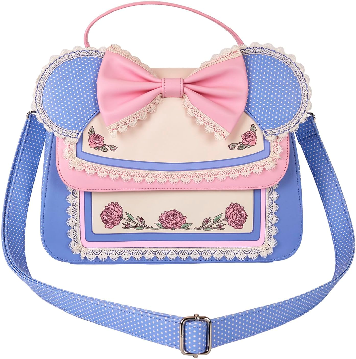 Loungefly Disney Minnie Floral Lace Ears Shoulder Bag