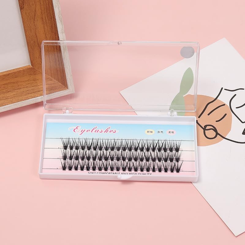 30 D Hot Melt False Eyelashes New "False" Professional Grade Tiered False Eyelashes - Self and Perfect Positioning Natural & K-pop Eyelashes Ultra Light Handmade Delicate (11mm)