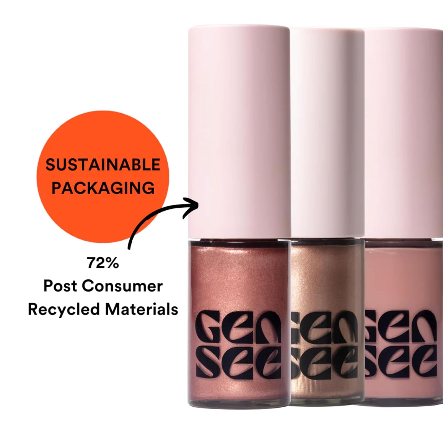 GEN SEE Mixed Media Matte Liquid Eyeshadow, Linen – Weightless Long Lasting Matte Eye Color, High Pigment Multi-Use Makeup for Eyes Cheeks Lips, Vegan Cruelty-Free, Made in Italy
