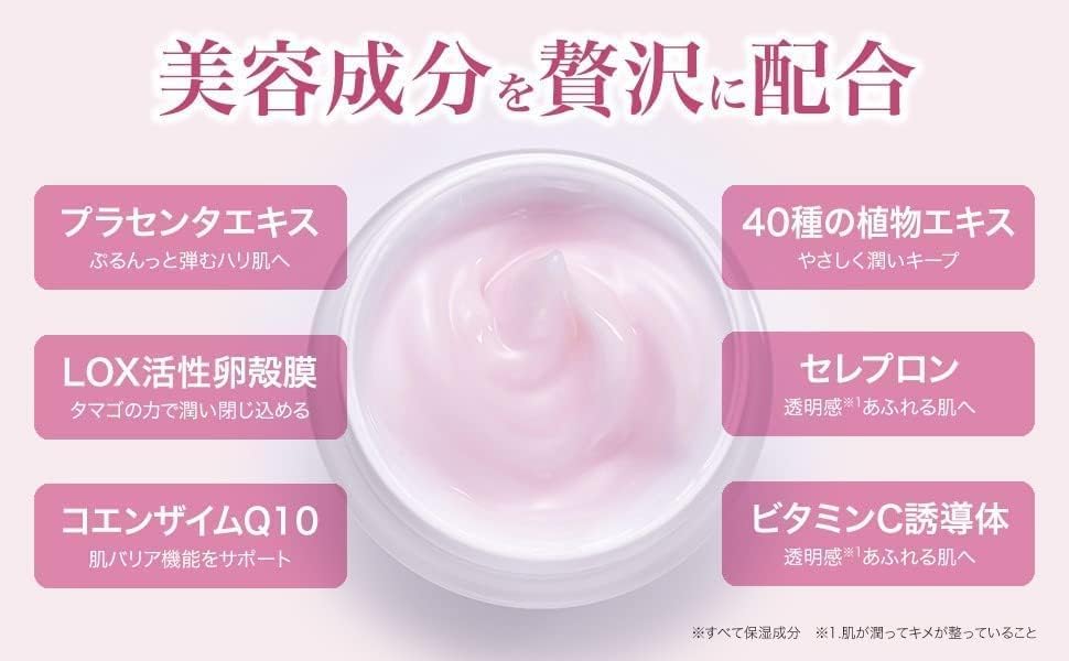 Sonyando Pearl Skin Rancel All-in-One Gel, Egg's Power, Provides Firm and Elastic Skin Moisturizing, Milky Lotion, Lotion, Cream, Vitamin C, Coenzyme Q10, Placenta Extract, Eggshell Membrane (2.1 oz