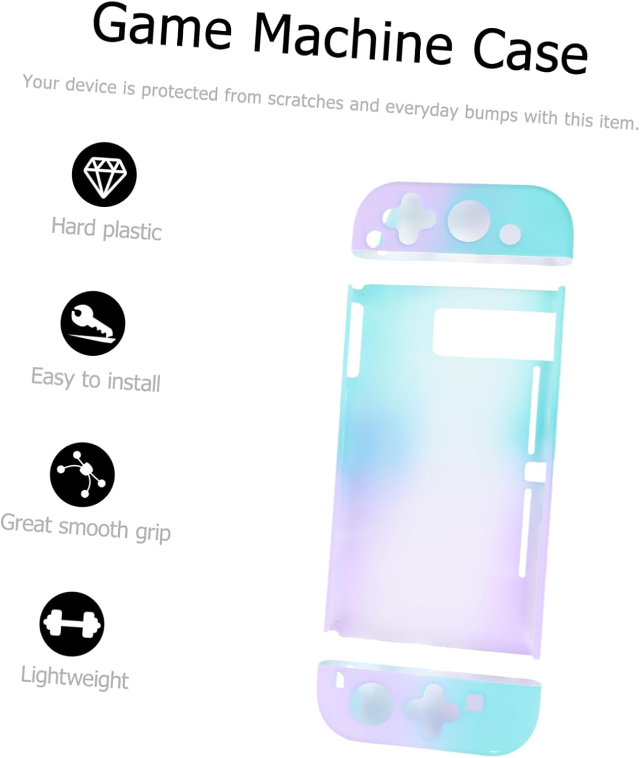 LABRIMP Switch Case Switch Case Switchlite Case Game Stand Game Console Game Console Plastic Game Console Cover PC Green