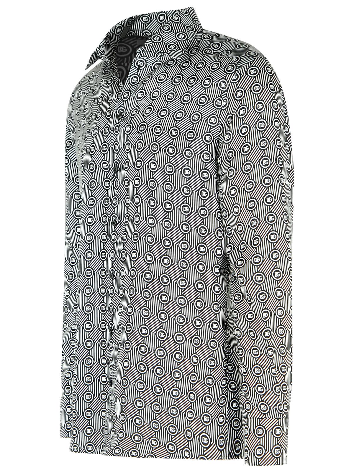 Dolce ドルチェ＆ガッバーナブラックシルクシャツ - Image 6