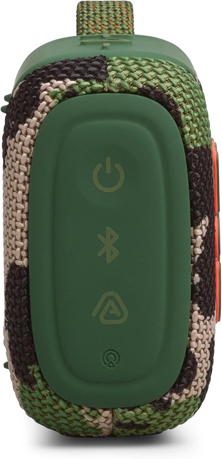 JBL GO5 Bluetooth Speaker, USB C Charging, IP68 Dustproof, Waterproof, Lossless Playback, Ambient Edge Light, AirTouch, Stereo Pairing, Compact, App Compatible, Auracast Compatible, Passive Radiator