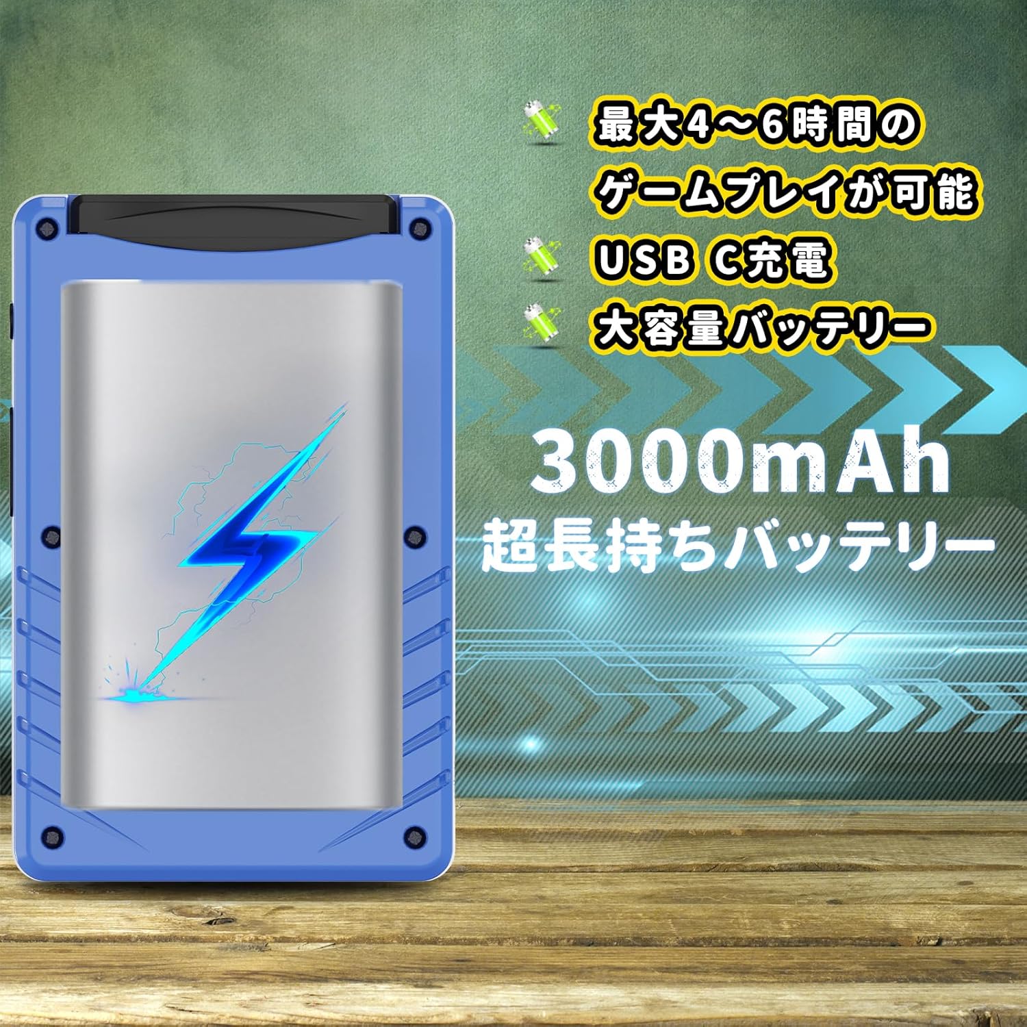 NEOCADE 携帯 ゲーム機 GBA用 ポータブルゲーム機 ポケット レトロ ゲームコンソール GBAカートリッジ互換 Piko公認レトロゲーム 40本 内蔵 3.0インチ IPSスクリーン 解像度320x240 コンパクトサイズ 持ち運びに便利 贈り物 - ブルー