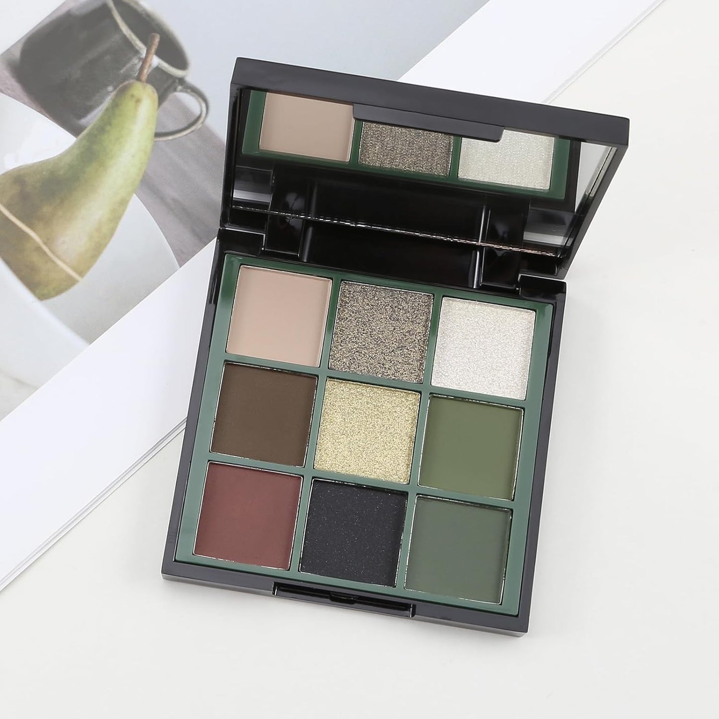 Boobeen Paleta de sombras de ojos nude – maquillaje mate y brillante, polvo de sombra de ojos cremoso altamente pigmentado, crea un aspecto de ojos neutro, larga duración, fácil de crear looks