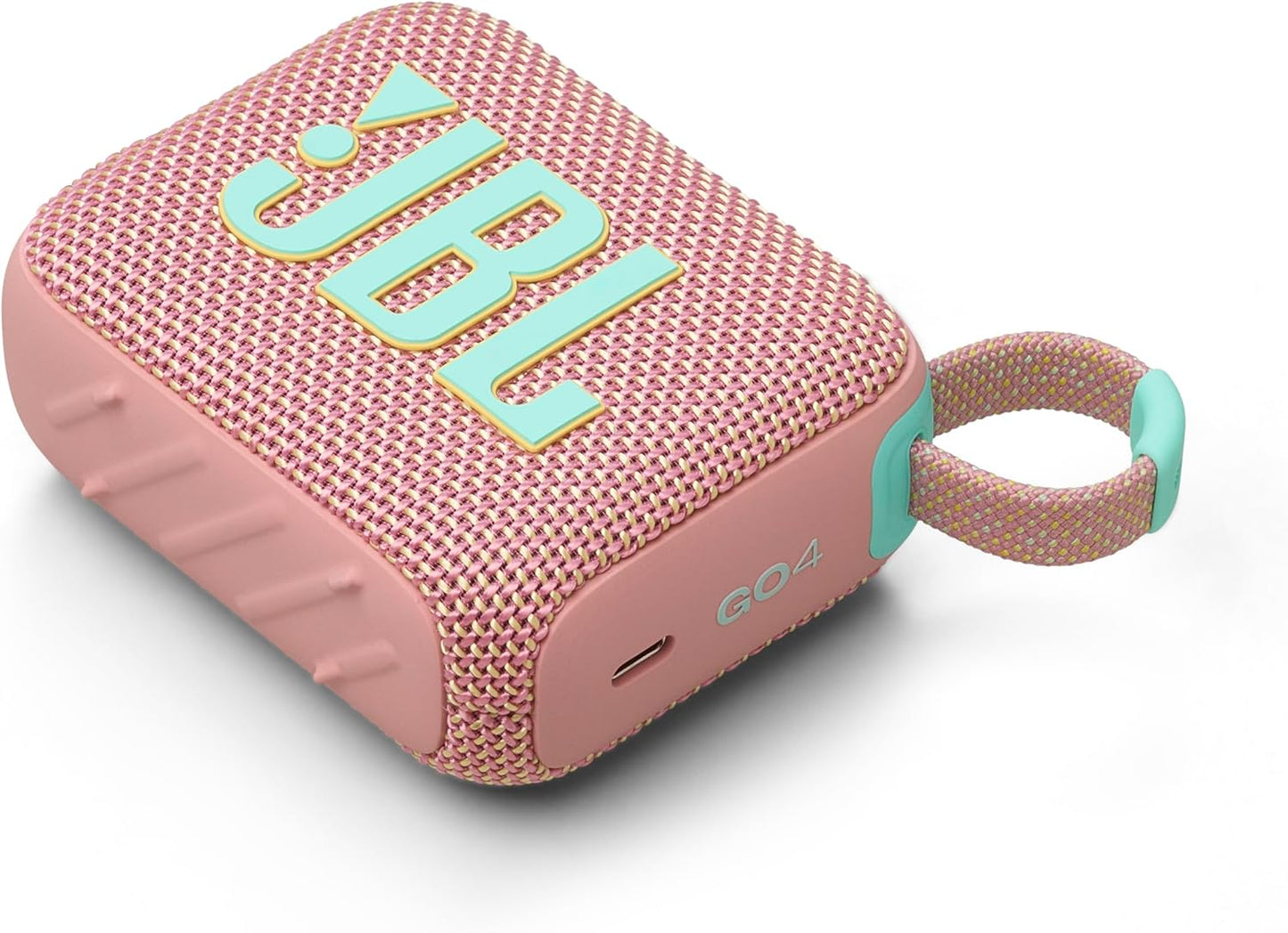 JBL GO 4 Bluetooth Speaker, USB-C Charging, IP67 Dustproof and Waterproof, App Compatible, Passive Radiator, Portable, Swatch Pink JBLGO4PINK