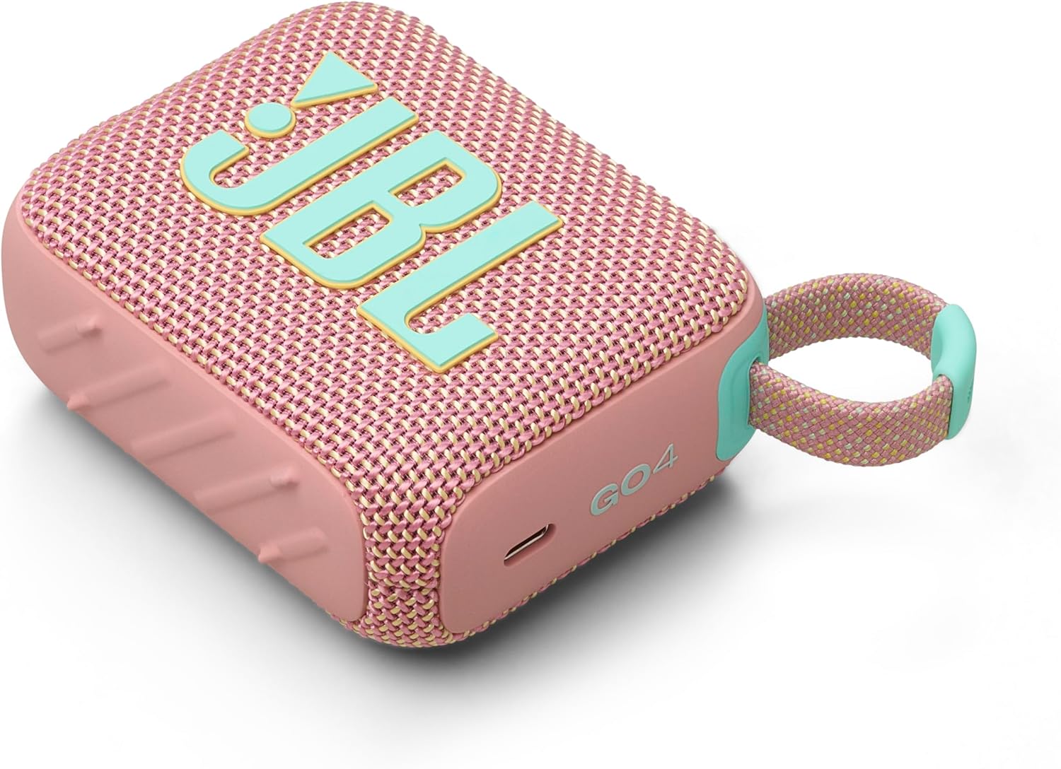 JBL GO 4 Bluetooth Speaker, USB-C Charging, IP67 Dustproof and Waterproof, App Compatible, Passive Radiator, Portable, Swatch Pink JBLGO4PINK