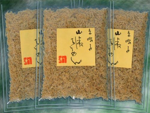 Chirimen Sansho 55g x 3 bags, Kyoto, perfect for hot rice, as a snack with alcohol, with natto rice, or on salad