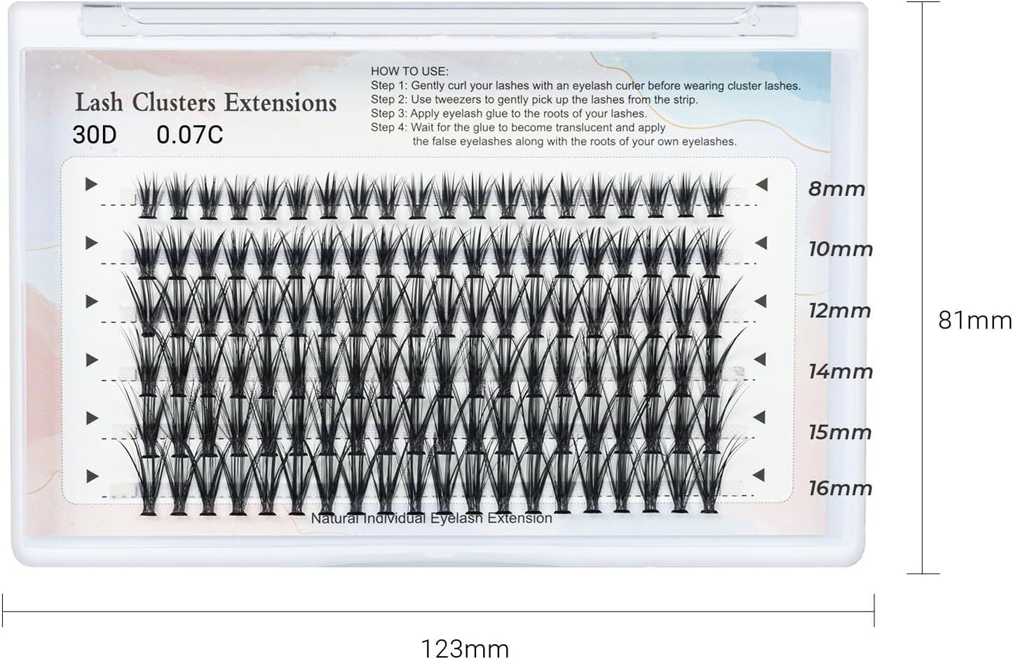 MAEXUS False Eyelashes, 120 Bundles Partial False Eyelashes, Super Dense False Eyelashes for Actress and Cosplay Makeup, Soft and Comfortable Part False Eyelashes for Doll-Like Sweet Eyes, C-Shape