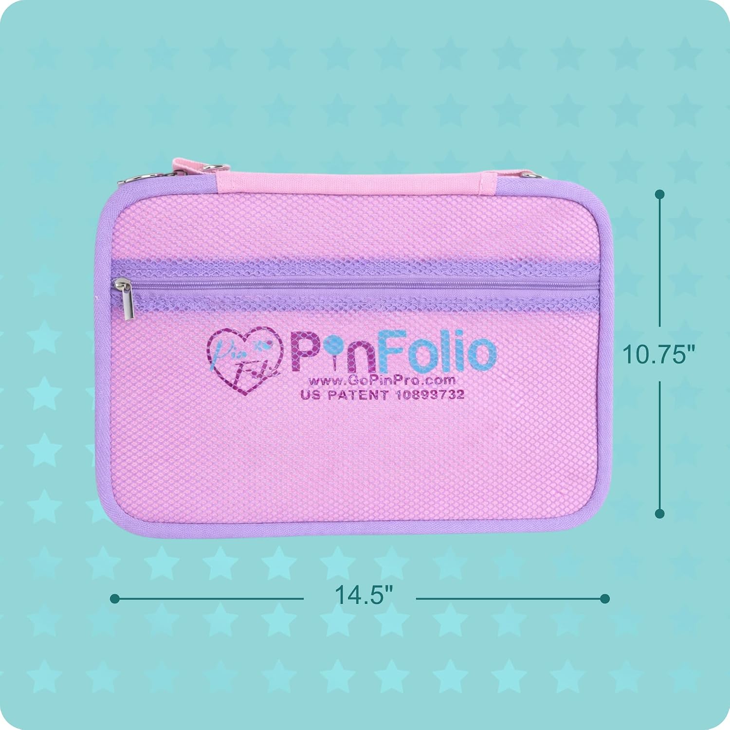 PinFolio™ Estuche de Exhibición de Pines Clásico – Fácil para Todas las Edades, No Se Necesitan Respaldos de Pines, Tecnología Stick'N'Go®, Capacidad para 60 Pines |