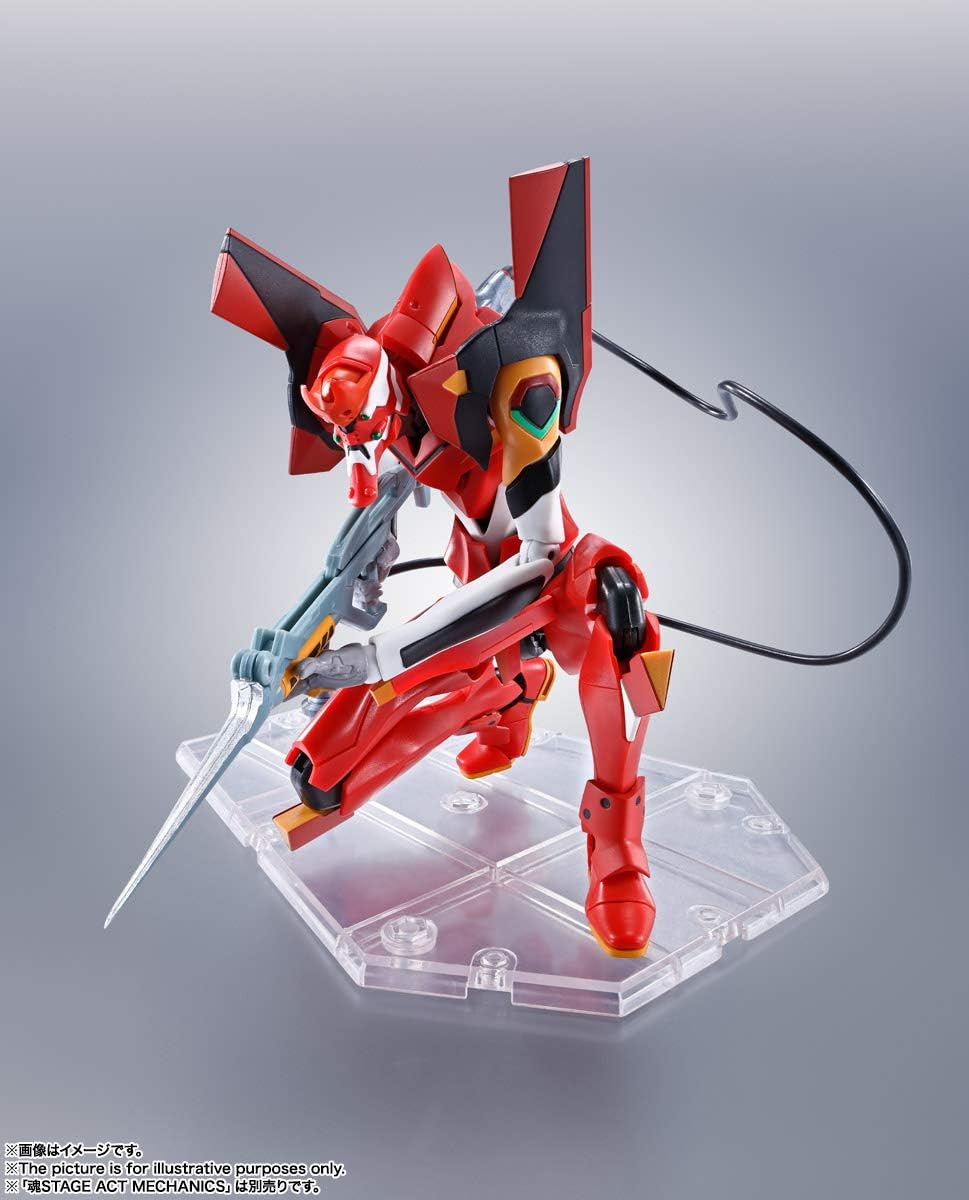 Robot Spirits Evangelion [Side EVA] Evangelion Unit 2 + S Type Equipment - New Movie Version Approx. 6.7 inches (170 mm), ABS & PVC Pre-painted Action Figure
