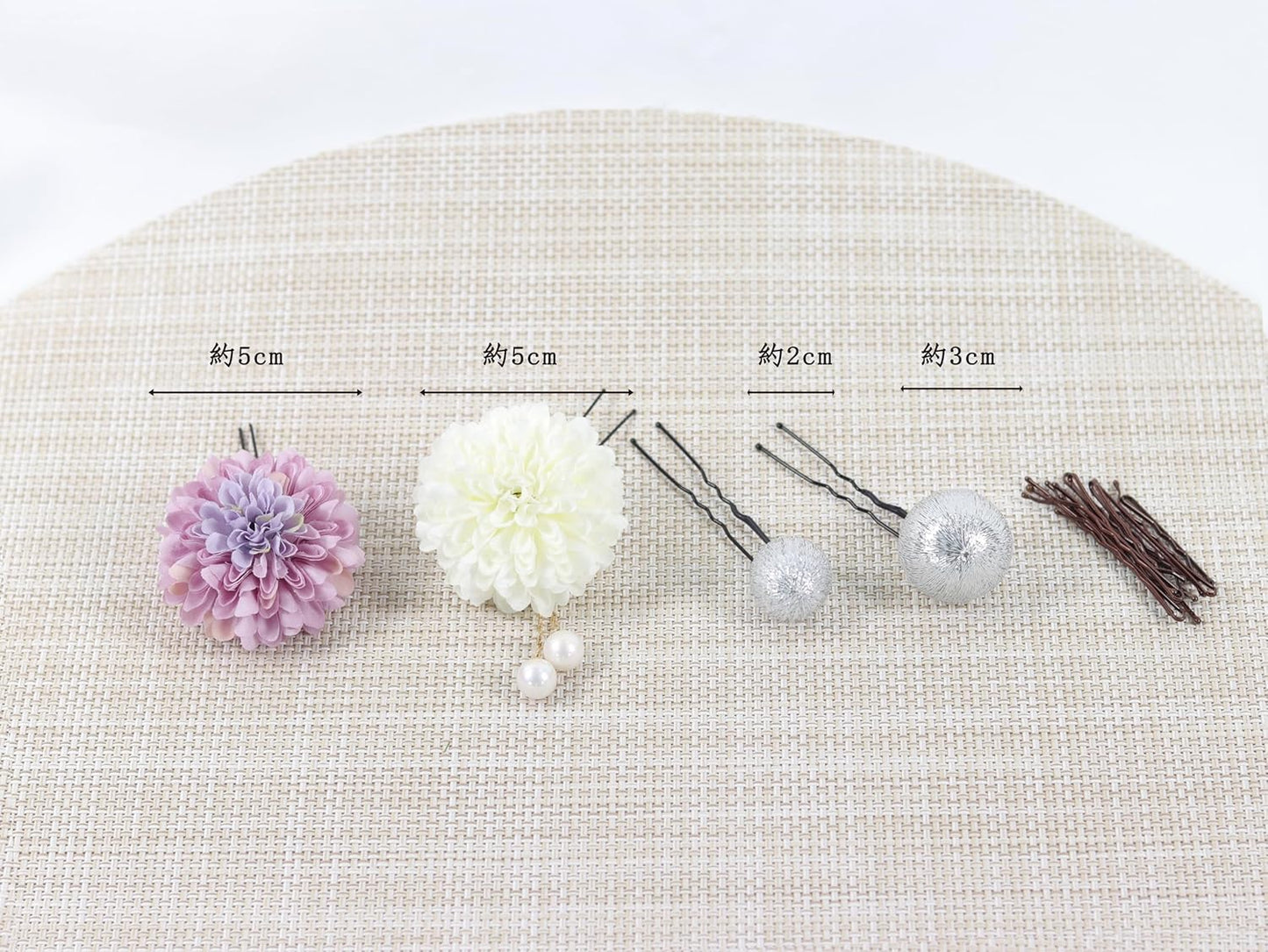 NANA Handmade Hair Ornament, Ping Pong Mu, Japanese Ball, Cute, Coming of Age Ceremony, Shichi-Go-San Fireworks Festival, Yukata, Graduation Ceremony, School Entrance Ceremony, Summer Festival