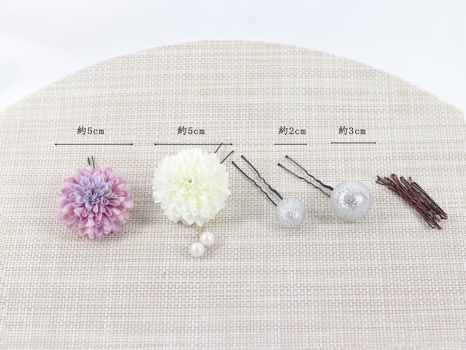 NANA Handmade Hair Ornament, Ping Pong Mu, Japanese Ball, Cute, Coming of Age Ceremony, Shichi-Go-San Fireworks Festival, Yukata, Graduation Ceremony, School Entrance Ceremony, Summer Festival