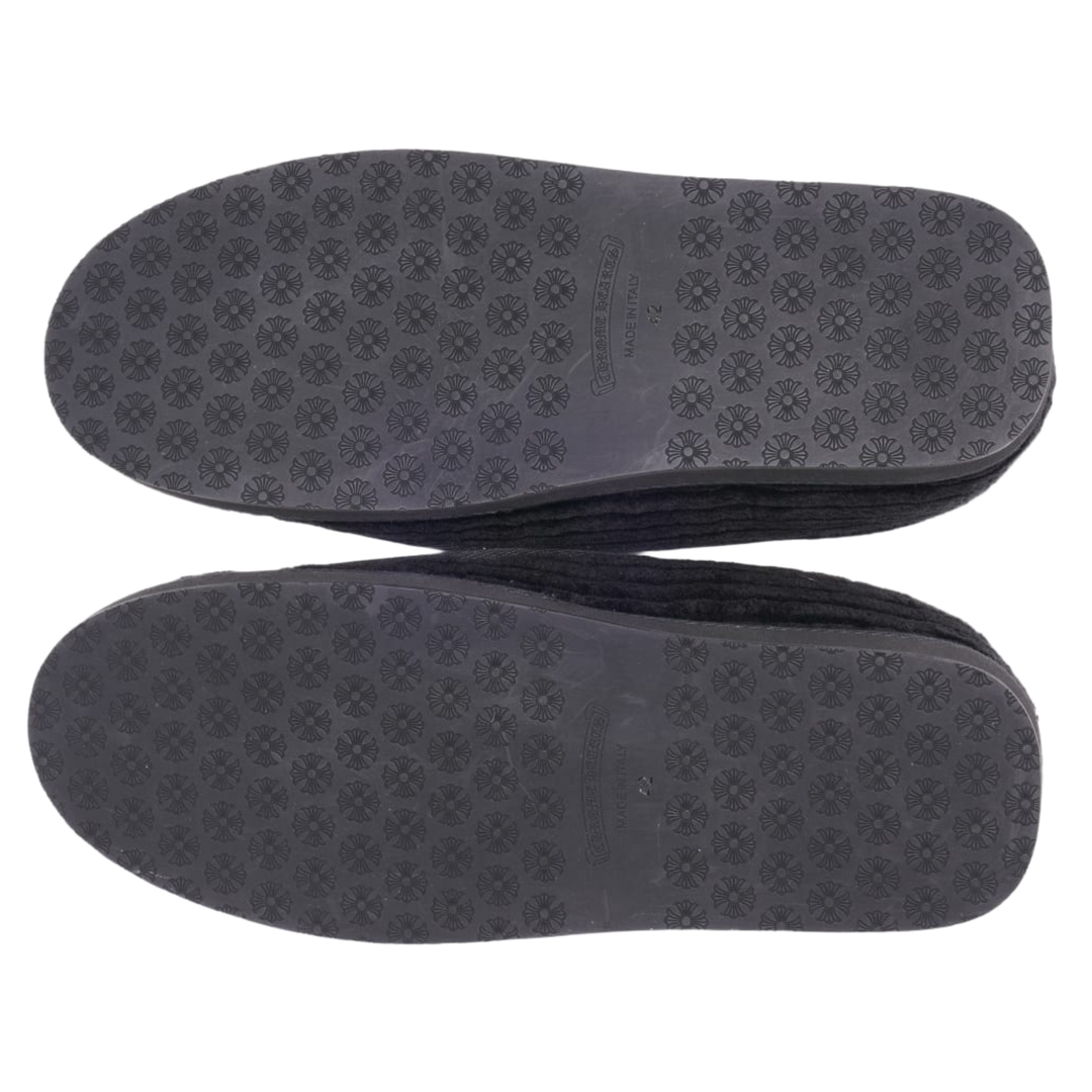 CHROME HEARTS 'BLACK' DAGGER SLIPPERS