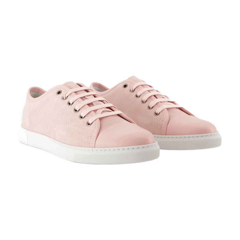 Lanvin DBB1スニーカーランビンレザーピンク - Image 6