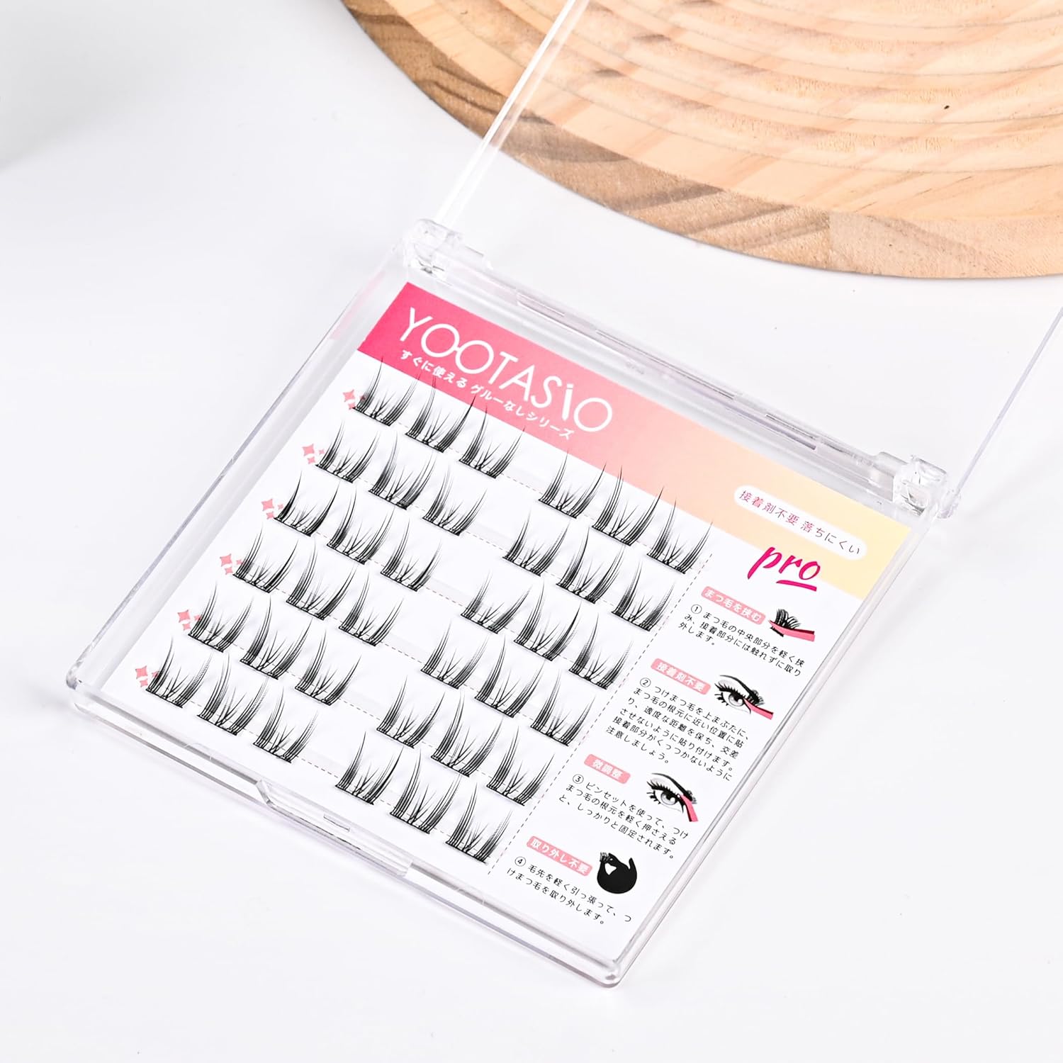 1 Second Eyelash Effects, No Partial False Eyelash Glue, 0.4 - 0.5 inches (10 - 12 mm), High Adhesive, Cohesion, Lightweight, Comfortable, Travel and Daily Use (36 Bundles Thin Black Shaft +