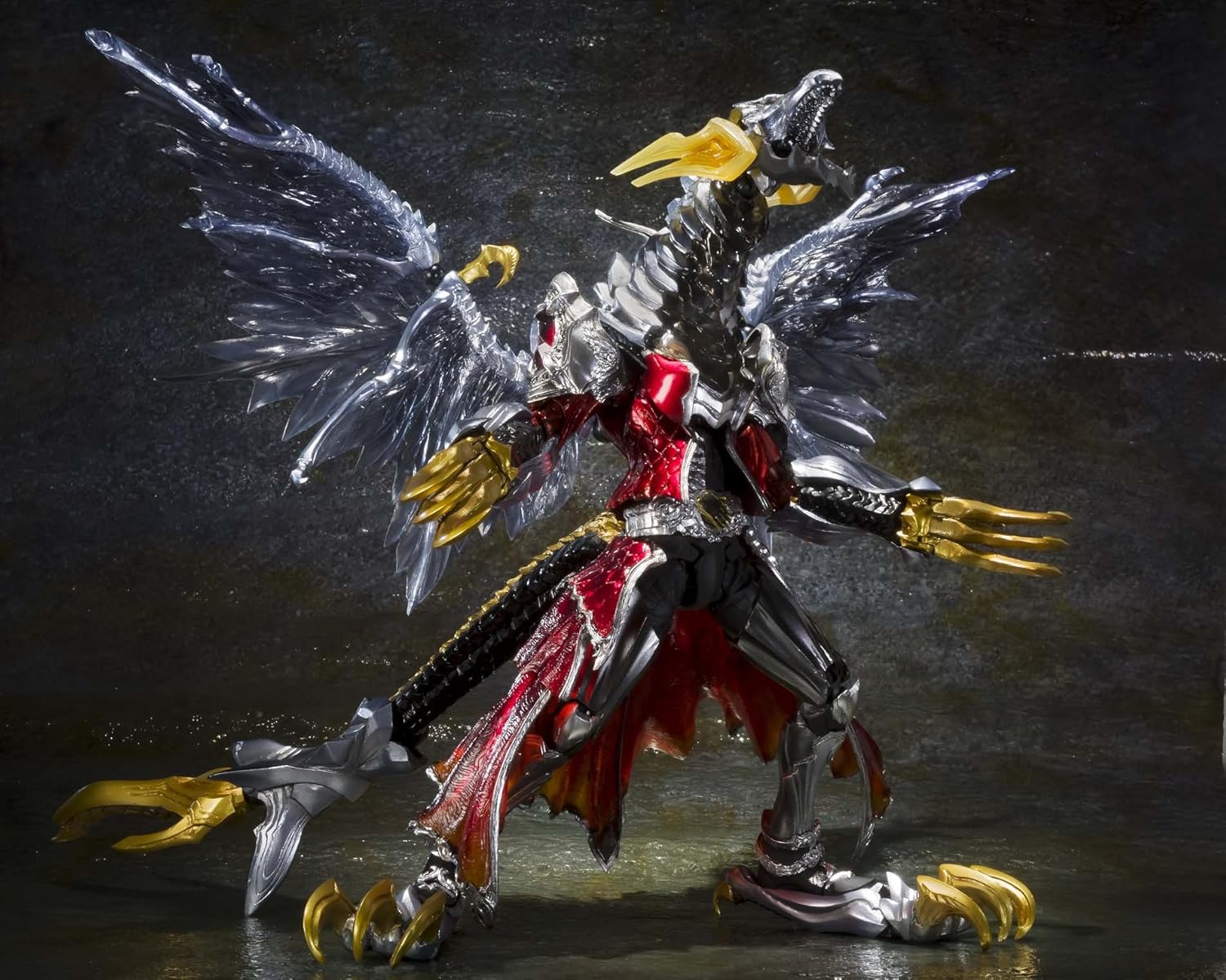 Bandai Tamashii Nations S.I.C. Kamen Rider Wizard Flame Doragon and All Doragon Set "Kamen Rider Wizard" Figure