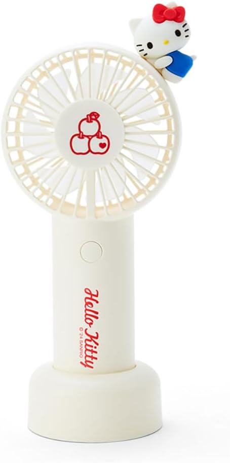 Sanrio 212091 2-Way Fan Hello Kitty, Hello Kitty, 7.1 x 3.9 x 1.6 inches (18 x 10 x 4 cm), Character