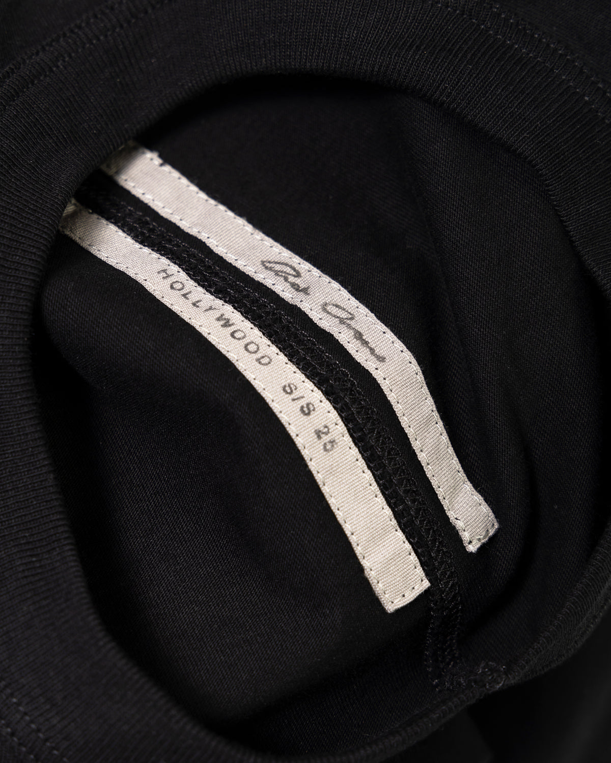 Rick リックオーウェンズTシャツとポロスブラック - Image 6