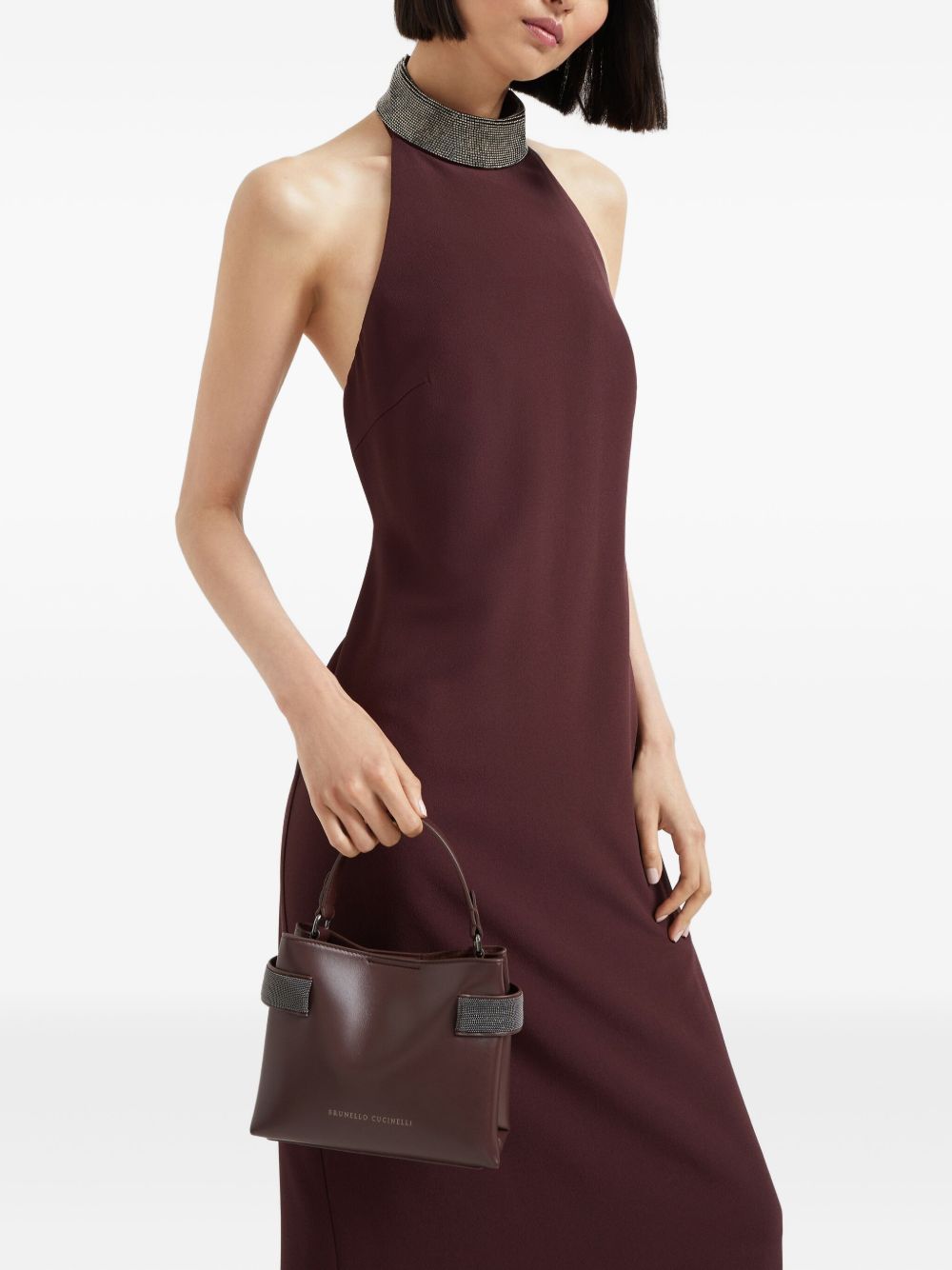 Brunello Cucinelli Essenceスモールレザーハンドバッグ - Image 6