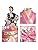 Eiza e996 Women's Kimono Cosplay Costume, Yukata, Halloween Costume, Summer Festival, Japanese Pattern