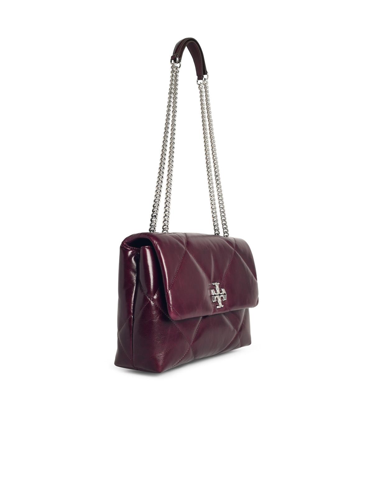 Tory Tory Burch 'Kira' Burgundy Lear Crossbodyバッグ - Image 6
