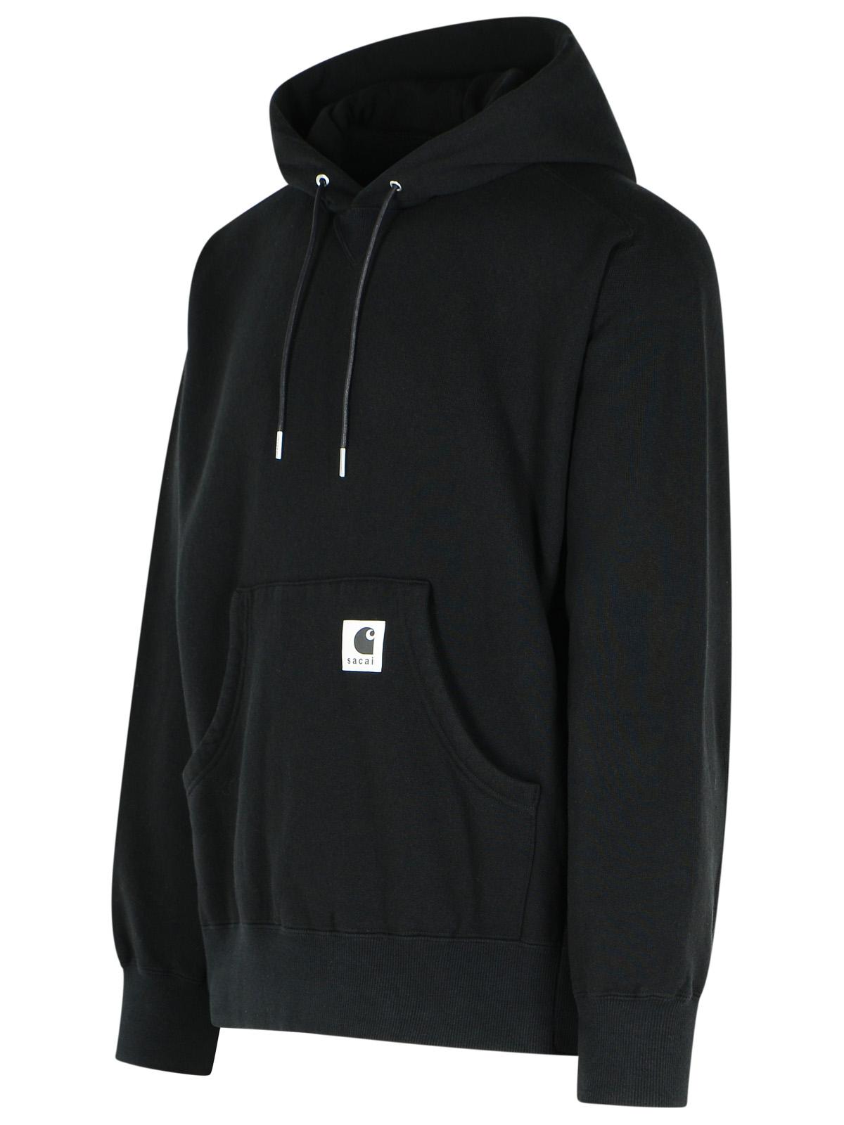 Sacai Sacai 'Charhartt Work In Progress'ブラックコットンスウェットシャツ - Image 6