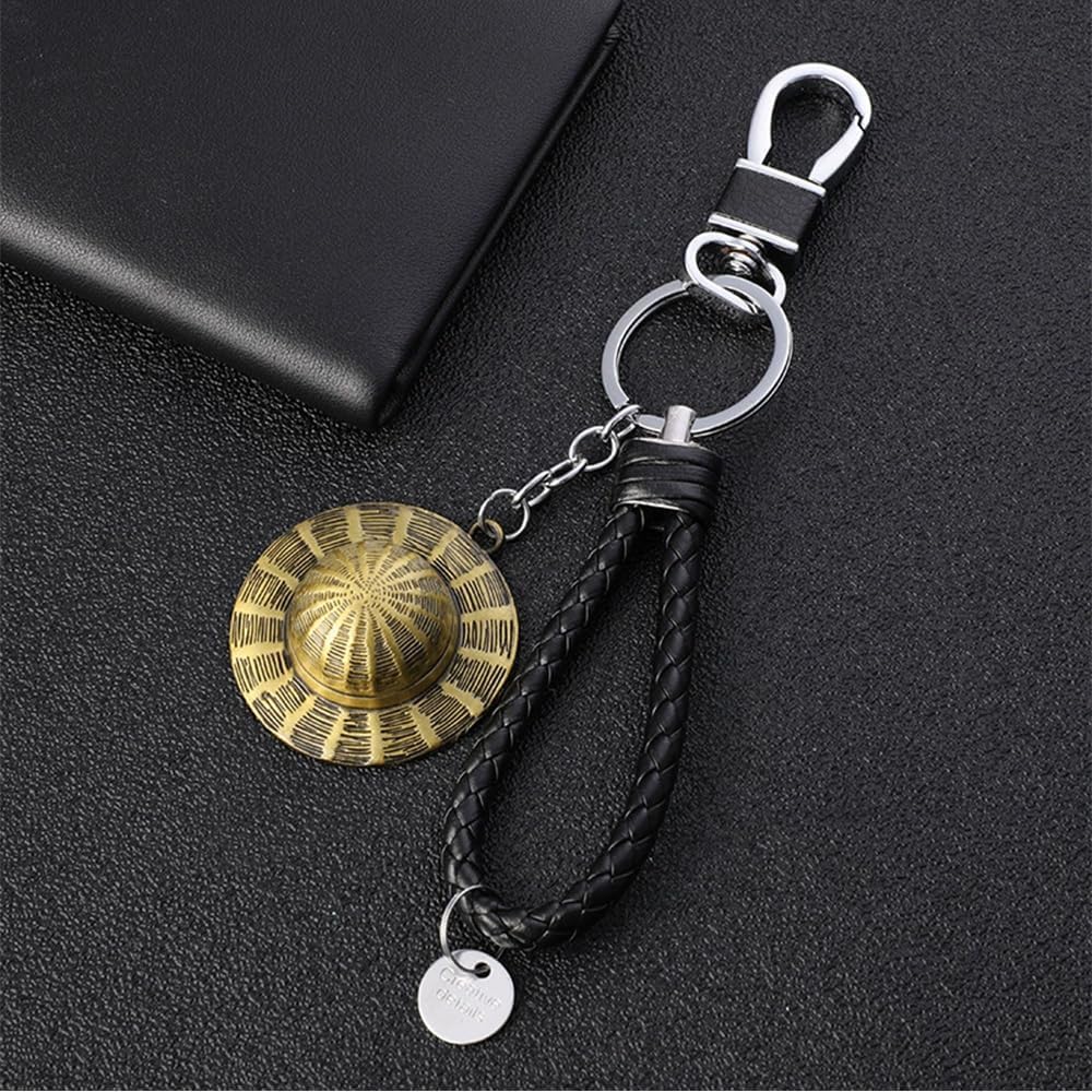 3D Alloy Key Chain, Devil Fruit, Straw Skull Bag, Charm, Character, Metal Alloy, Popular Anime Goods, Decoration, Gift, Collection, Popular, Character, Anime, Moe Goods, Stylish, Birthday Present (Style 1)