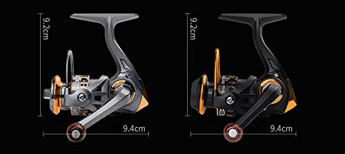 Spinning Reel, No. 500, Fishing Reel, Lightweight, Maximum Drag Force, 11.0 lbs (5 kg), Easy to Toss, Saltwater, Fresh Water, Left/Right Interchangeable Handle, Gear Ratio: 5.2:1 YU61