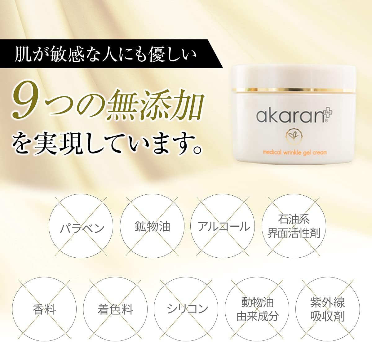 Akaran Plus Medical Wrinkle Gel Cream, 3.5 oz (100 g), Active Ingredient for Wrinkle Improvement, Niacinamide, Aging Care Ingredient, Whitening Ingredient, All-in-One Wrinkles, Drying, Whitening,