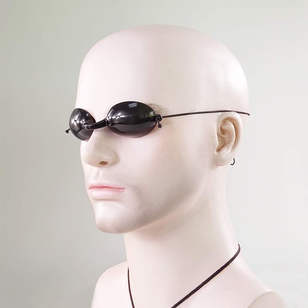 Blackout Goggles Laser Goggles Eye Protector for Light Hair Loss Eyebrow Protective Glasses for Hair Removal Eye Guard Glasses (Black)
