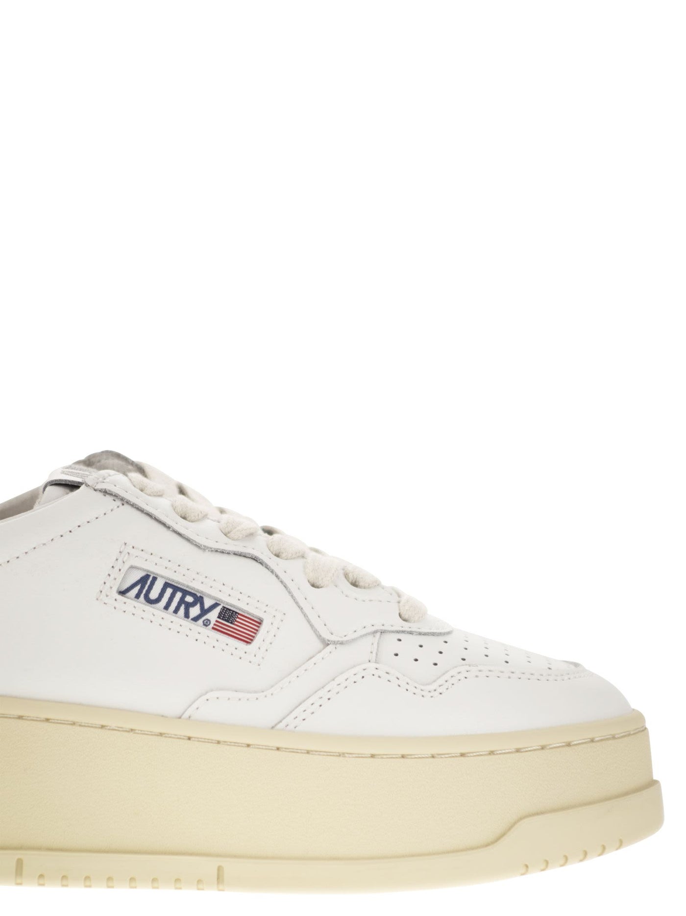 Autry Medalist Platform Leather Trainers - Image 6