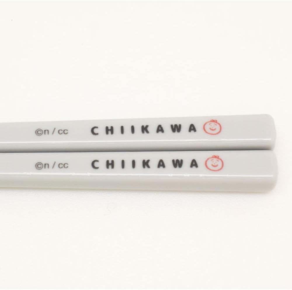 OSK Chiikawa Lidded Chopsticks Case Set, 6.9 x 1.1 x 0.6 inches (175 x 27 x 15 mm), Plastic HS-11