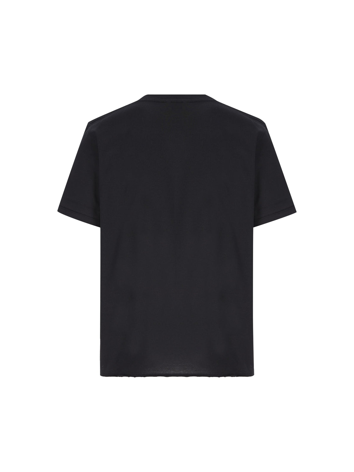 Saint サンローラン メンズs オーガニックコットン ブラック T シャツ - Image 6