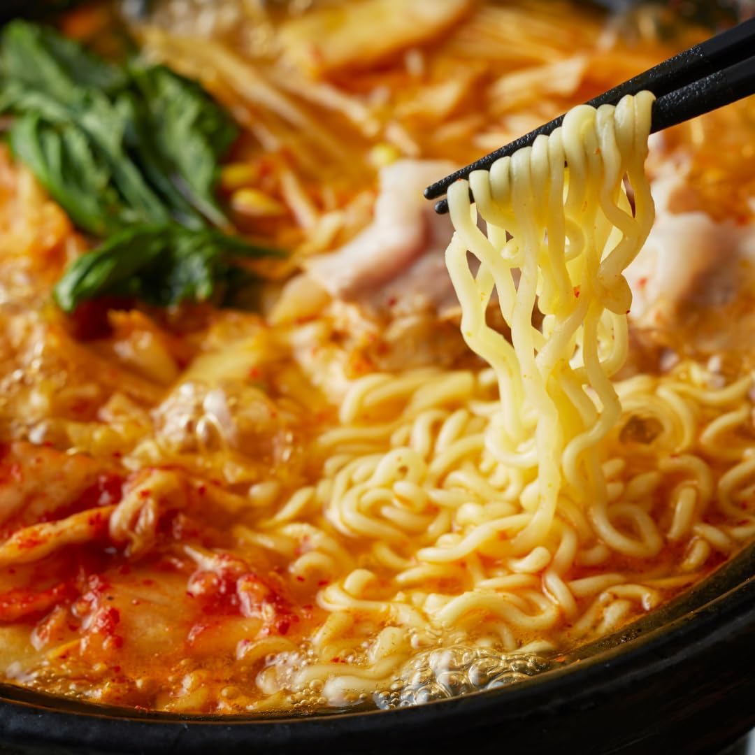 Ottogi Sari Noodles, Korean Hot Pot, Instant Ramen, Chinese Noodles, Dried Noodles, 4.9 oz (110 g) x 5 Bags