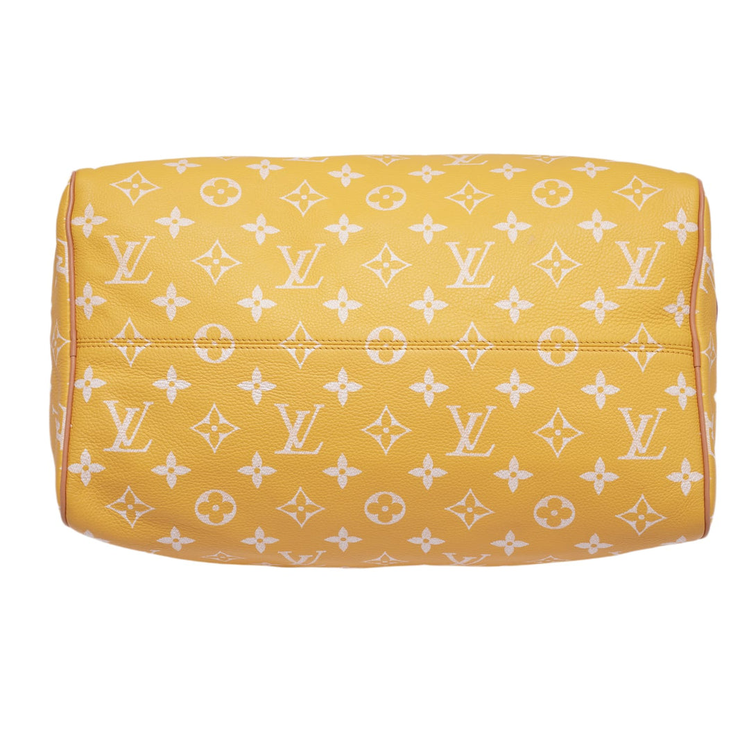 LOUIS VUITTON 'JAUNE MAT' SPEEDY P9 BANDOULIERE 40
