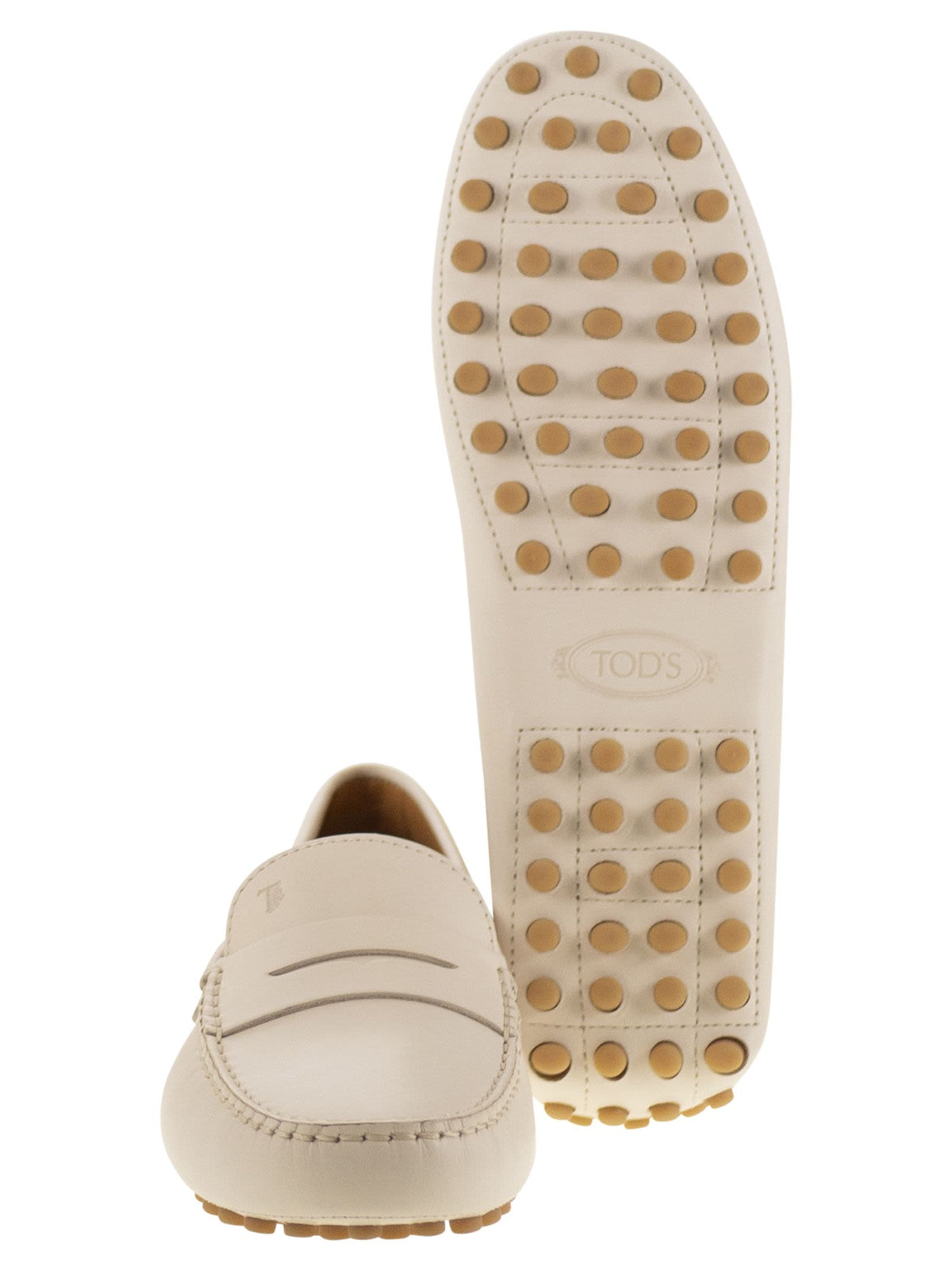 Tods トッド 'S 革のモカシンラバーソール - Image 6