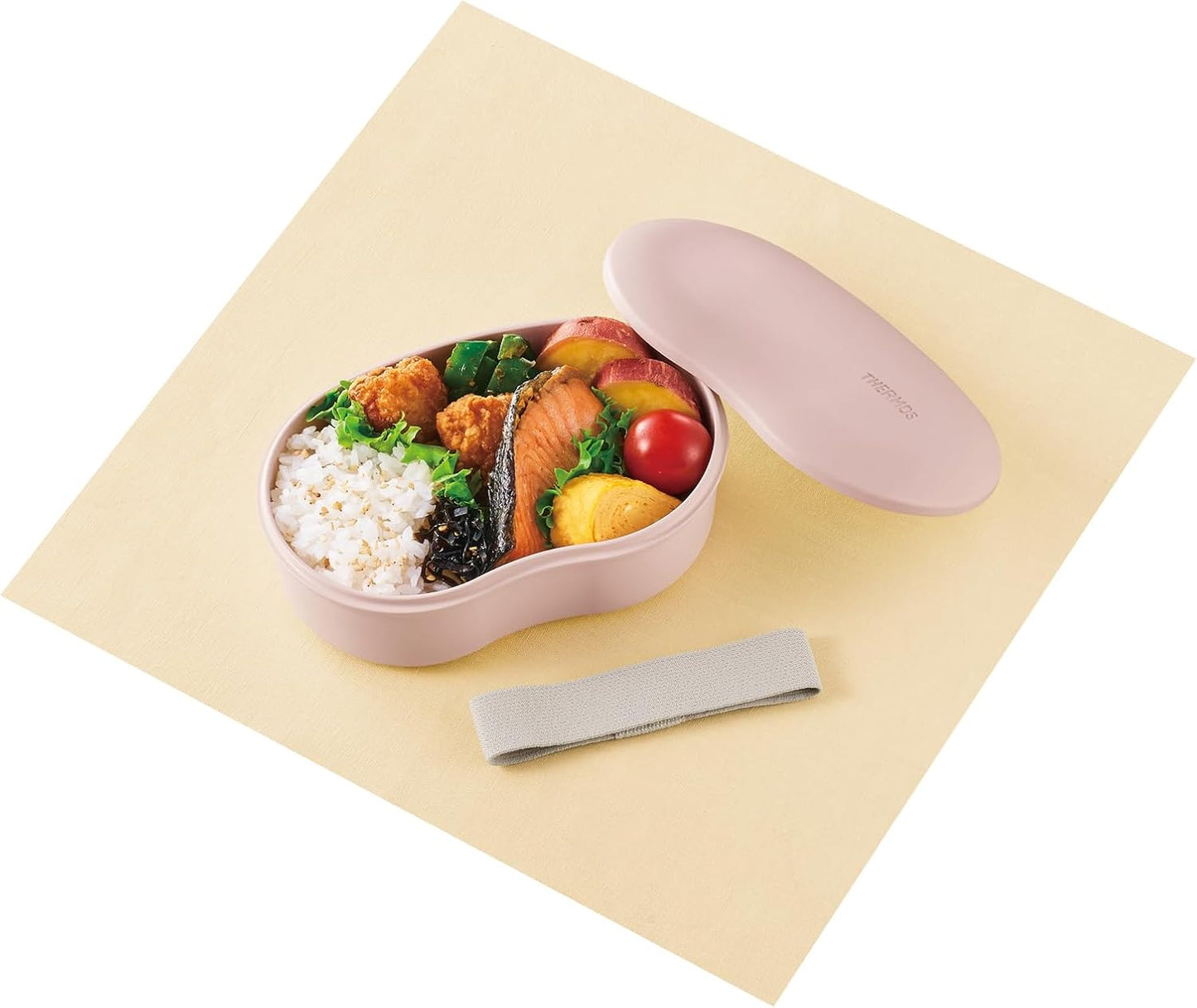 THERMOS Bento Box 1-Tier Fresh Lunch Box 570ml Sakura No-Seal Simple Design DJV-570 SKR