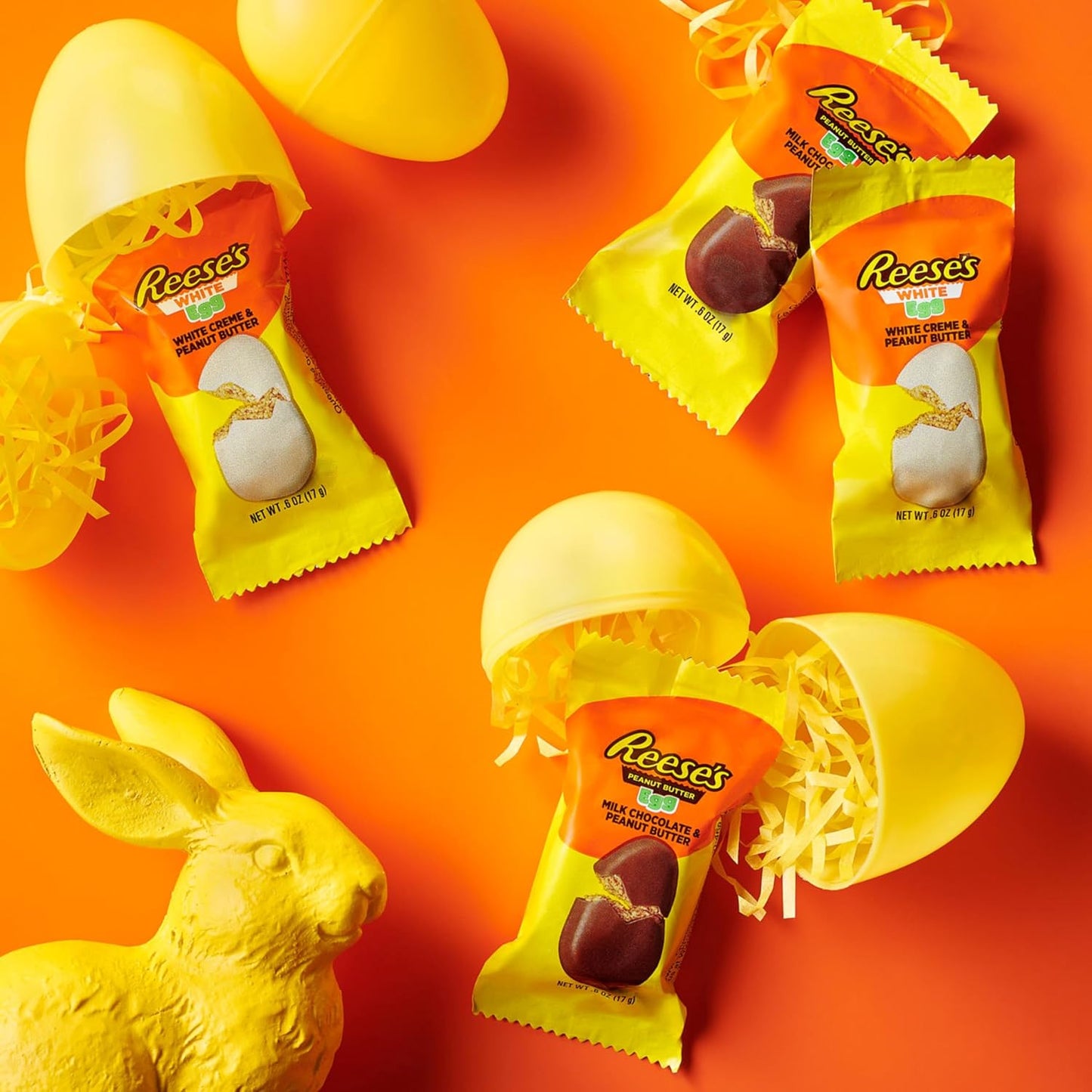 REESE'S Assorted Flavored Snack Size Peanut Butter Eggs, Candy Bag, Easter Candy, 28.8 oz