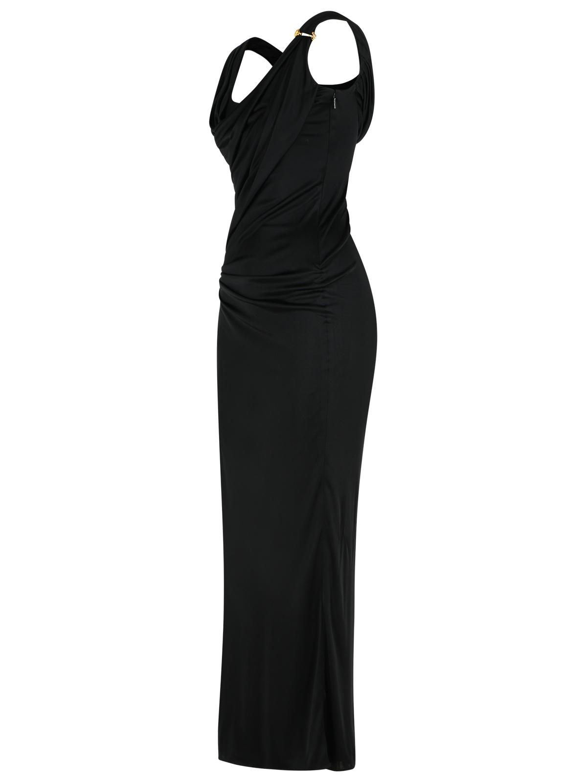 Versace ヴェルサーチブラックビスコースドレス - Image 6