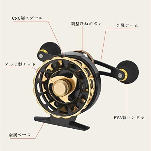 カセ釣り 筏リール チヌリール 筏釣り イカダリール 落とし込み 左/右巻き 3.6:1ギア比 6+1BB 磯釣り 氷釣り 最大ドラグ力5kg