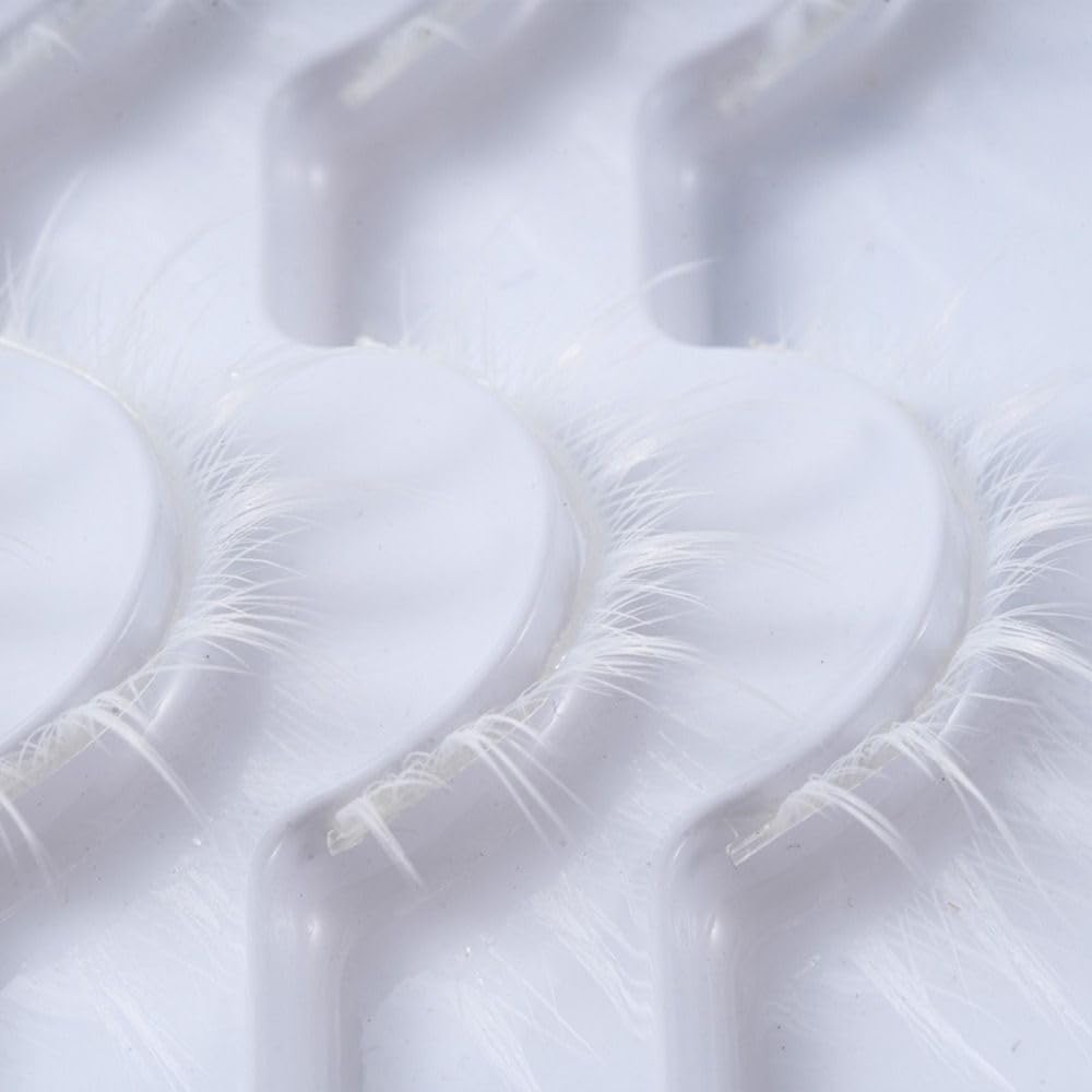 White Anime Eyelashes 3D Hot Pointed 3D Upper Rush Cartoon Cosplay Eyelashes Masquerade for Halloween Party Stage